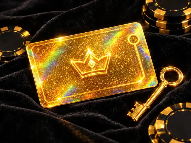Gold card illustration representing Lucky365 trial account access