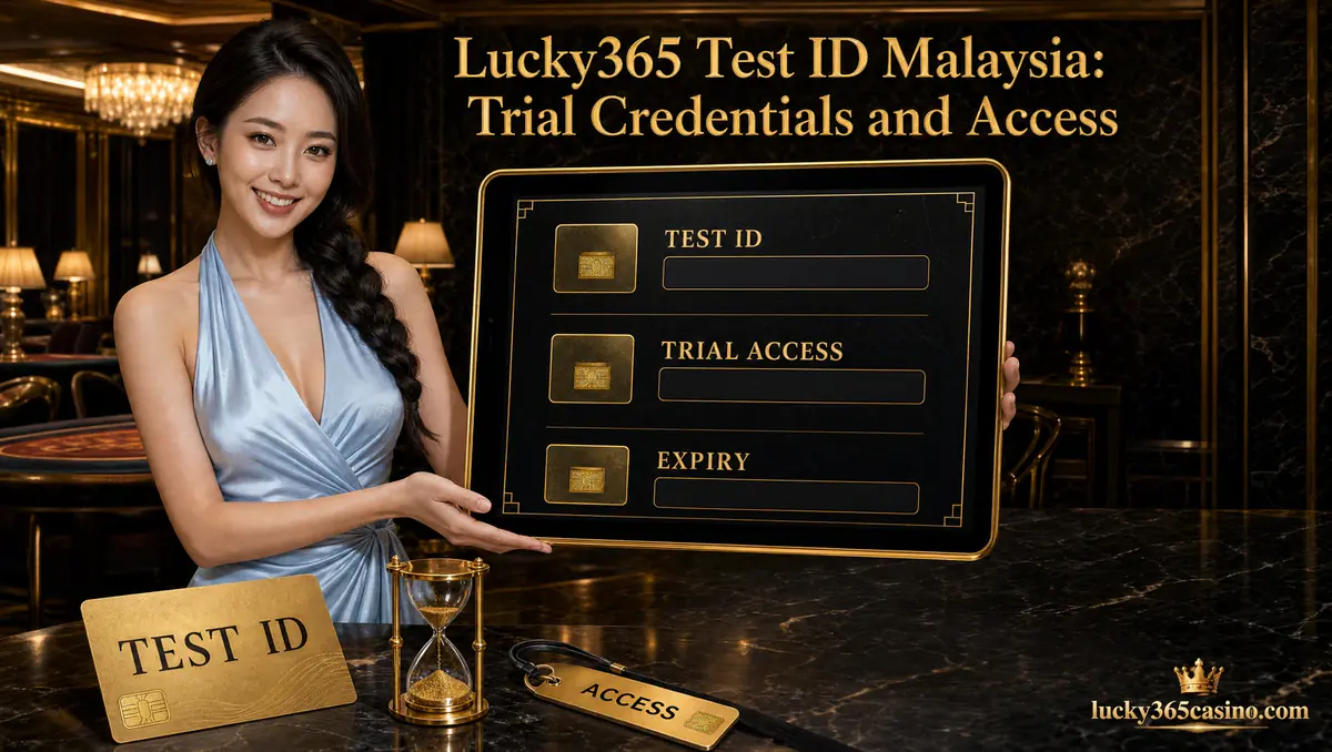Lucky365 Test ID Malaysia: Trial Credentials and Access Banner